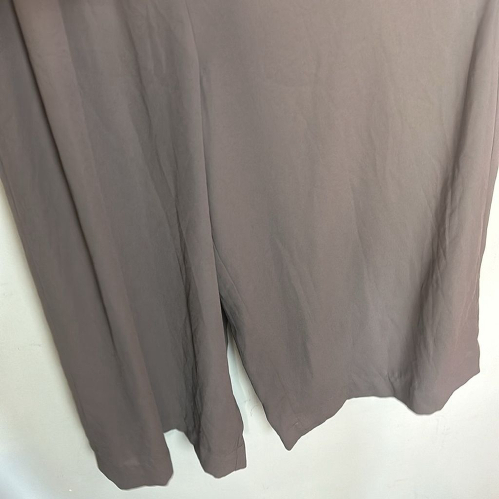 Aritzia Babaton Maximillian Wide Leg V-Neck Culotte Jumpsuit in Taupe - Picture 10 of 12
